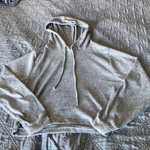 Forever 21 Soft Fleece Cropped Hoodie